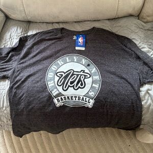 NBA Brooklyn Nets Graphic Tee - Charcoal Black